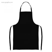 DELANTAL NEGRO CHAROL